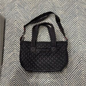 MZ Wallace Black Medium Sutton Deluxe Black Shoulder Bag